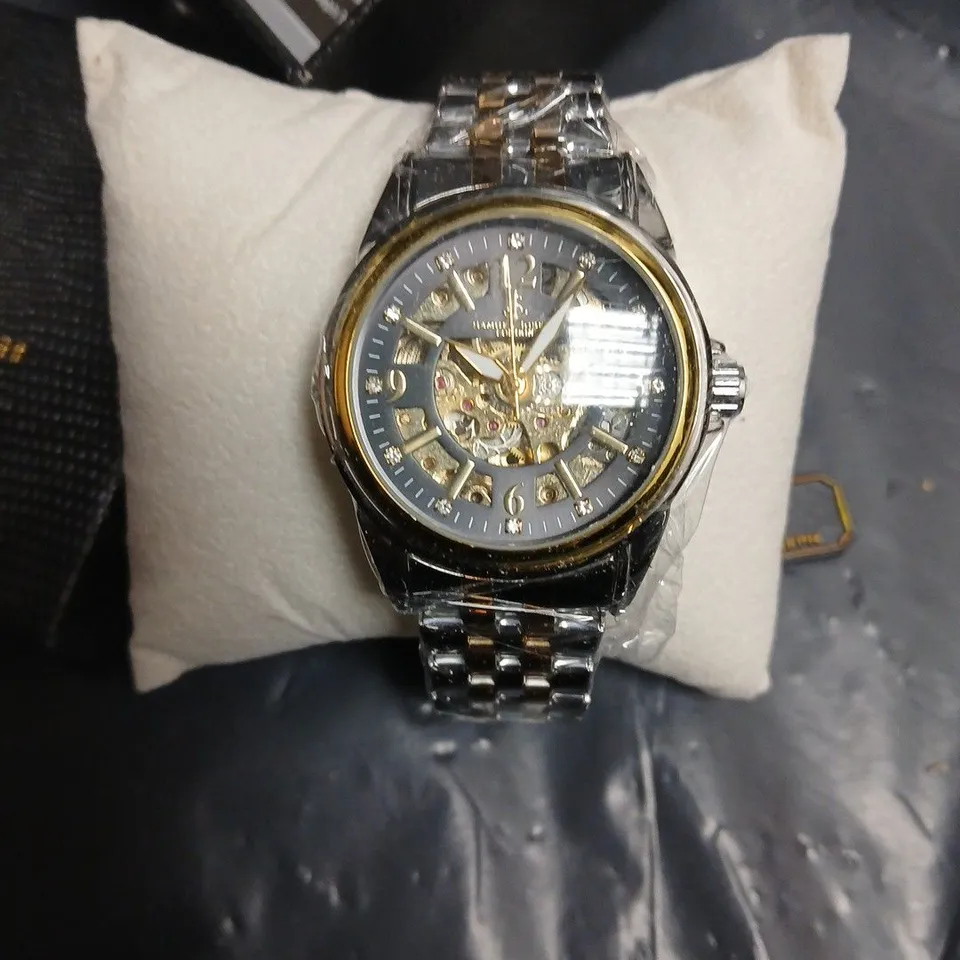 SAMUEL JOSEPH SKELETON WATCH – TWO-TONE STAINLESS STEEL BRACELET