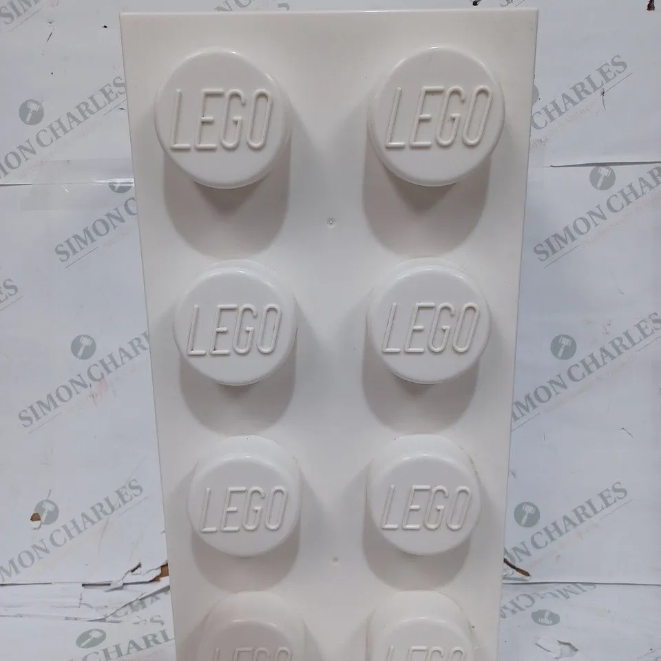 LEGO BRICK STORAGE BOX IN WHITE