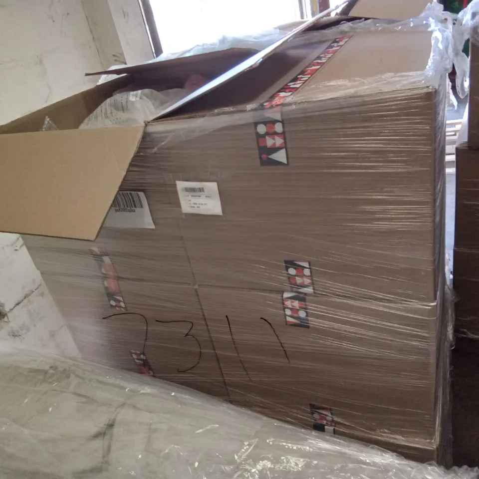 PALLET OF ASSORTED ITEMS INCLUDING PICNIC BLANKET, M-DESIGN PAN LID HOLDER, TIGHTEN HIPS CHARMING CURVES, SQUID GAMES MASKS, BUSTED HALF WAY THERE CD, ORANGE IS THE NEW BLACK SEASON 2 BLURAY