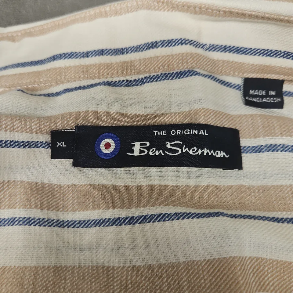 THE ORIGINAL BEN SHERMAN STRIPED SHIRT – MEN'S, XL