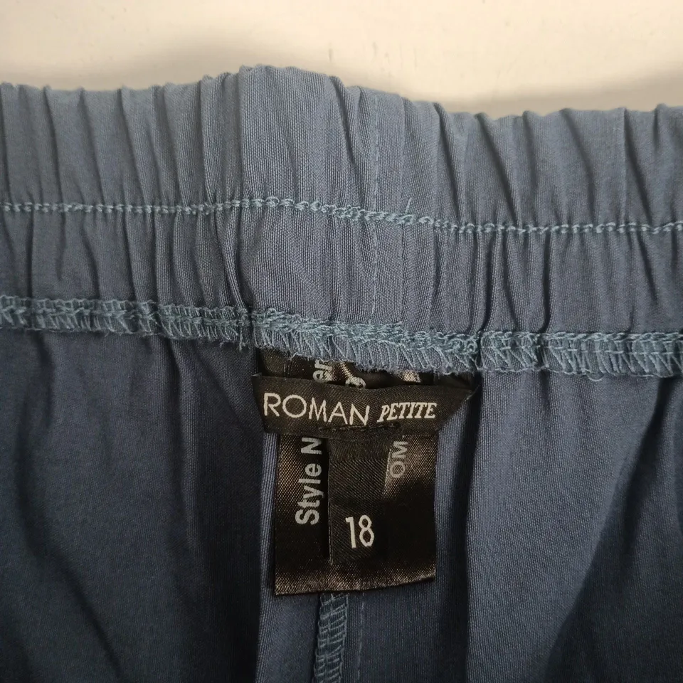 ROMAN PETITE WOMEN'S TROUSERS - UK SIZE 18, BLUE
