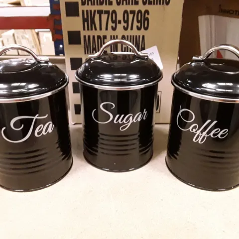 BOXED METAL JAR - SET OF 3