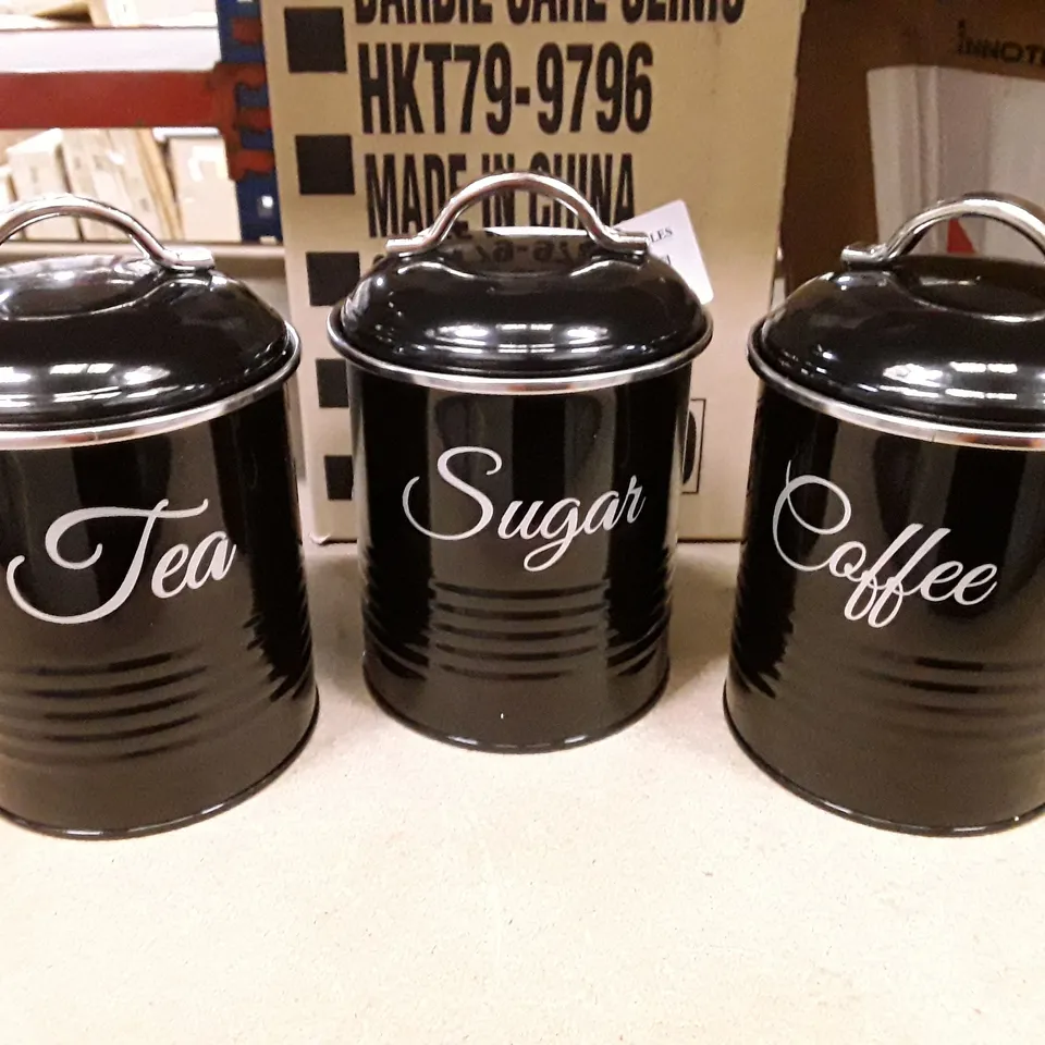 BOXED METAL JAR - SET OF 3