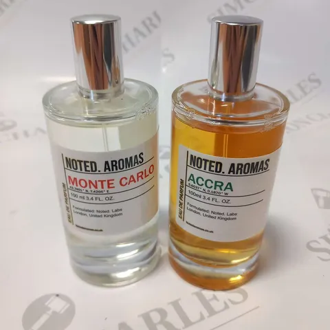 TWO BOXED NOTED. AROMAS EAU DE PARFUMS