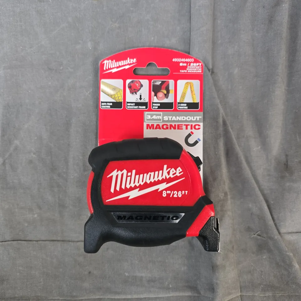 MILWAUKEE MAGNETIC TAPE MEASURE 8M/26FT