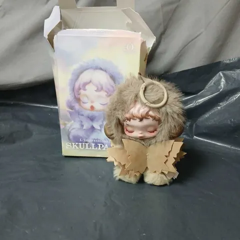 SMALL PLUSH FANTASY CREATURE WITH FUR HOOD – IN BOX