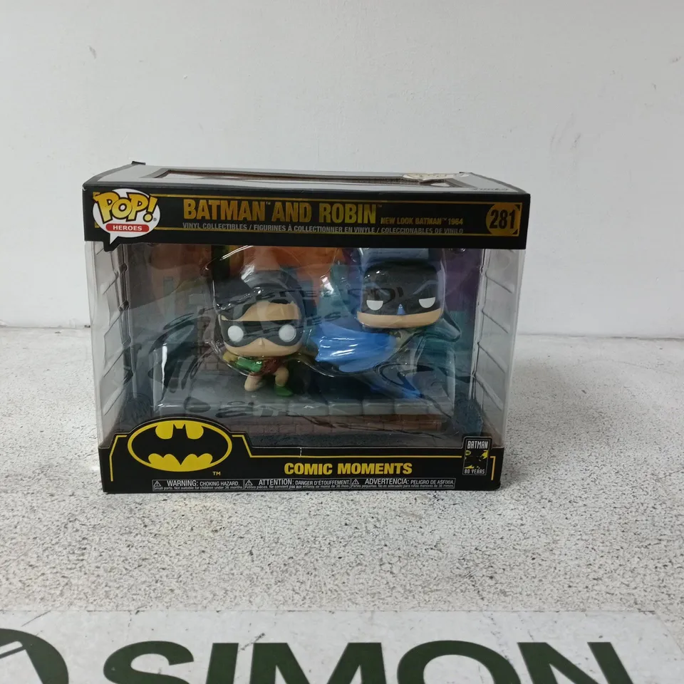 FUNKO POP! HEROES BATMAN AND ROBIN NEW LOOK BATMAN 1964 COMIC MOMENTS