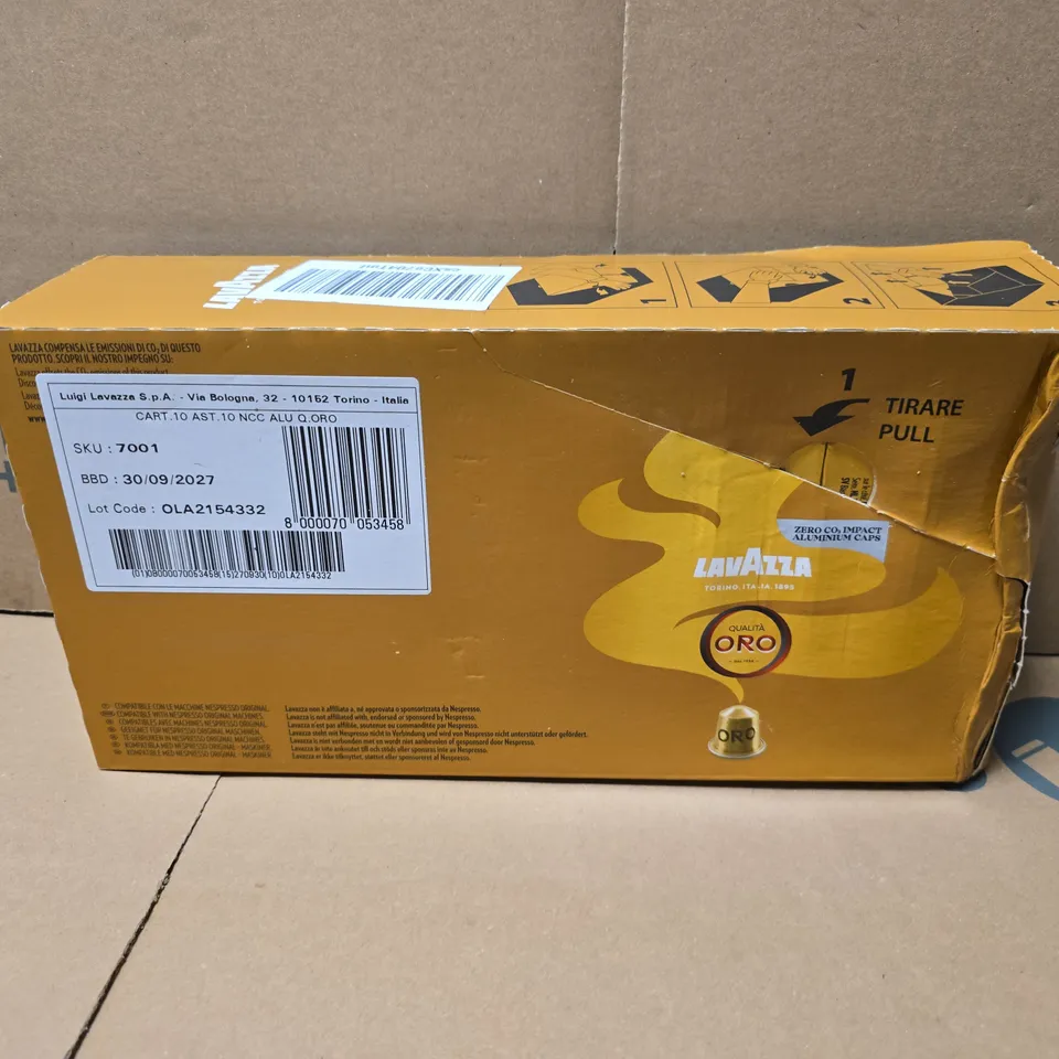 BOXED NESPRESSO COMPATIBLE LAVAZZA ORO 100 COFFEE CAPSULES