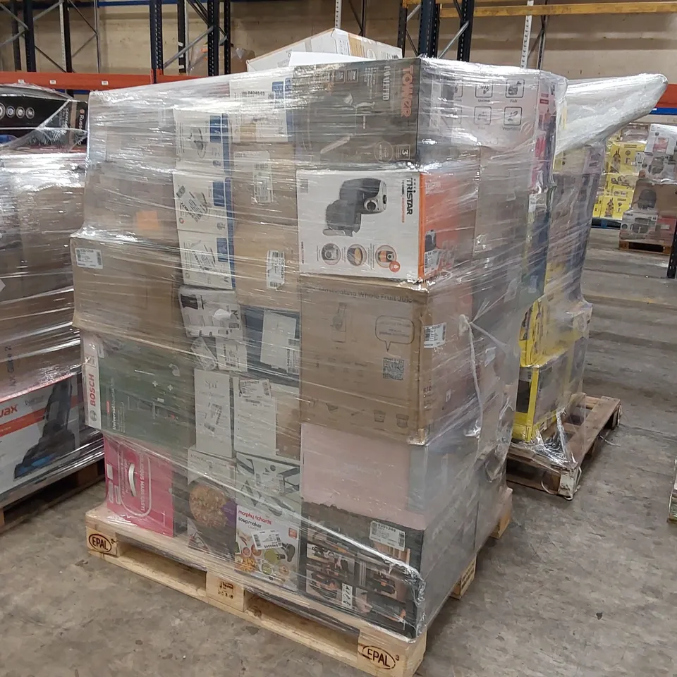 PALLET OF APPROXIMATELY 52 UNPROCESSED RAW RETURN HOUSEHOLD AND ELECTRICAL GOODS TO INCLUDE;