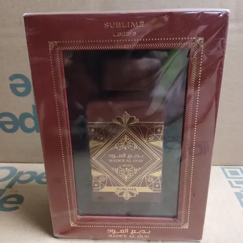 BOXED AND SEALED SUBLIME LATTAFA BADE'E AL OUD EAU DE PARFUM 100ML