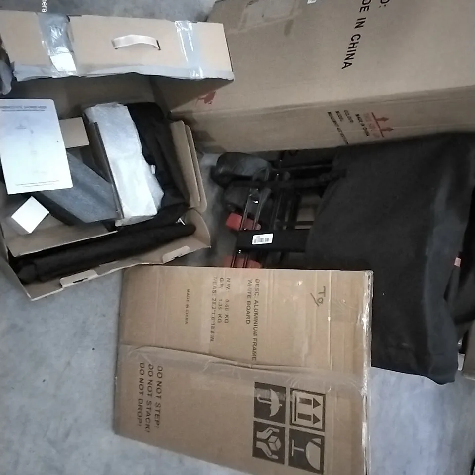 PALLET OF ASSORTED HOUSEHOLD ITEMS TO INCLUDE THERMOSTATIC SHOWER MIXER, TOWER FAN AND MULTI FUNCTION STEAM MOP