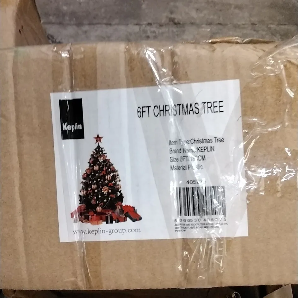 BOXED KEPLIN 6FT CHRISTMAS TREE - 1 BOX