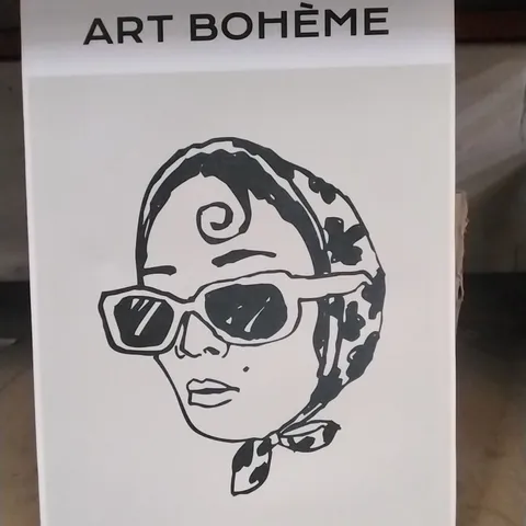 Bagged fashion lady - wrapped canvas print