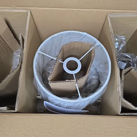 LAURA ASHLEY HEMSLEY FLOOR LAMP – ANTIQUE BRASS IVORY (BOXED)