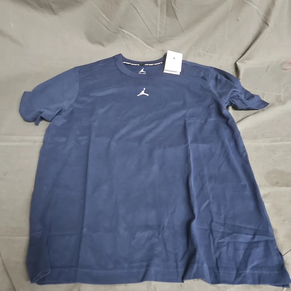 JORDAN SPORT DRI-FIT TEE IN NAVY SIZE L