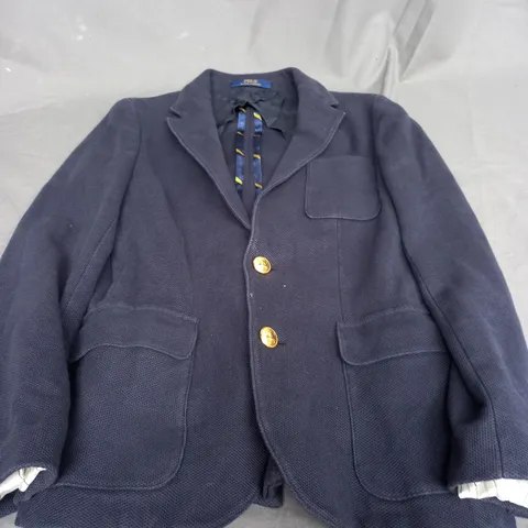 POLO RALPH LAUREN NAVY BLAZER - SIZE UNSPECIFIED