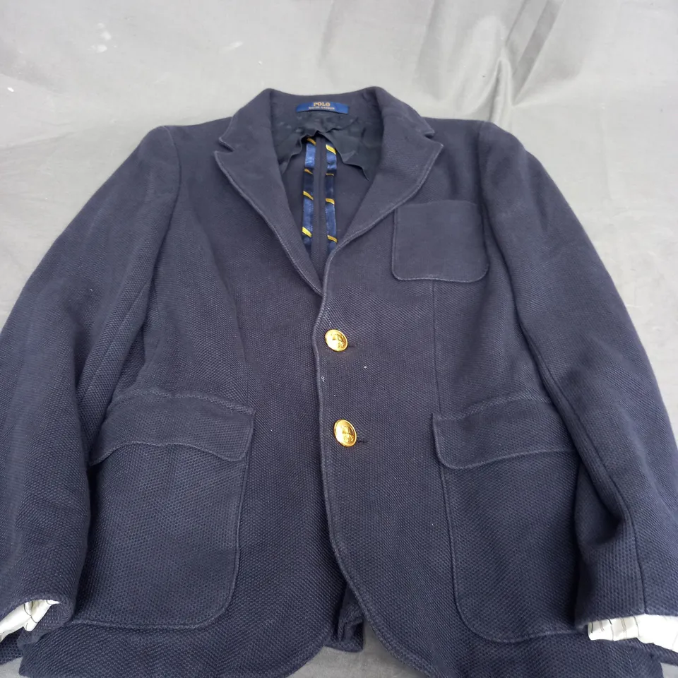 POLO RALPH LAUREN NAVY BLAZER - SIZE UNSPECIFIED  