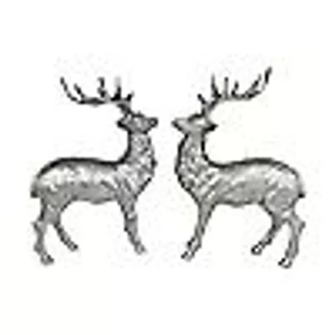 HOME STORIES SET OF 2 STAG DECORATIONS