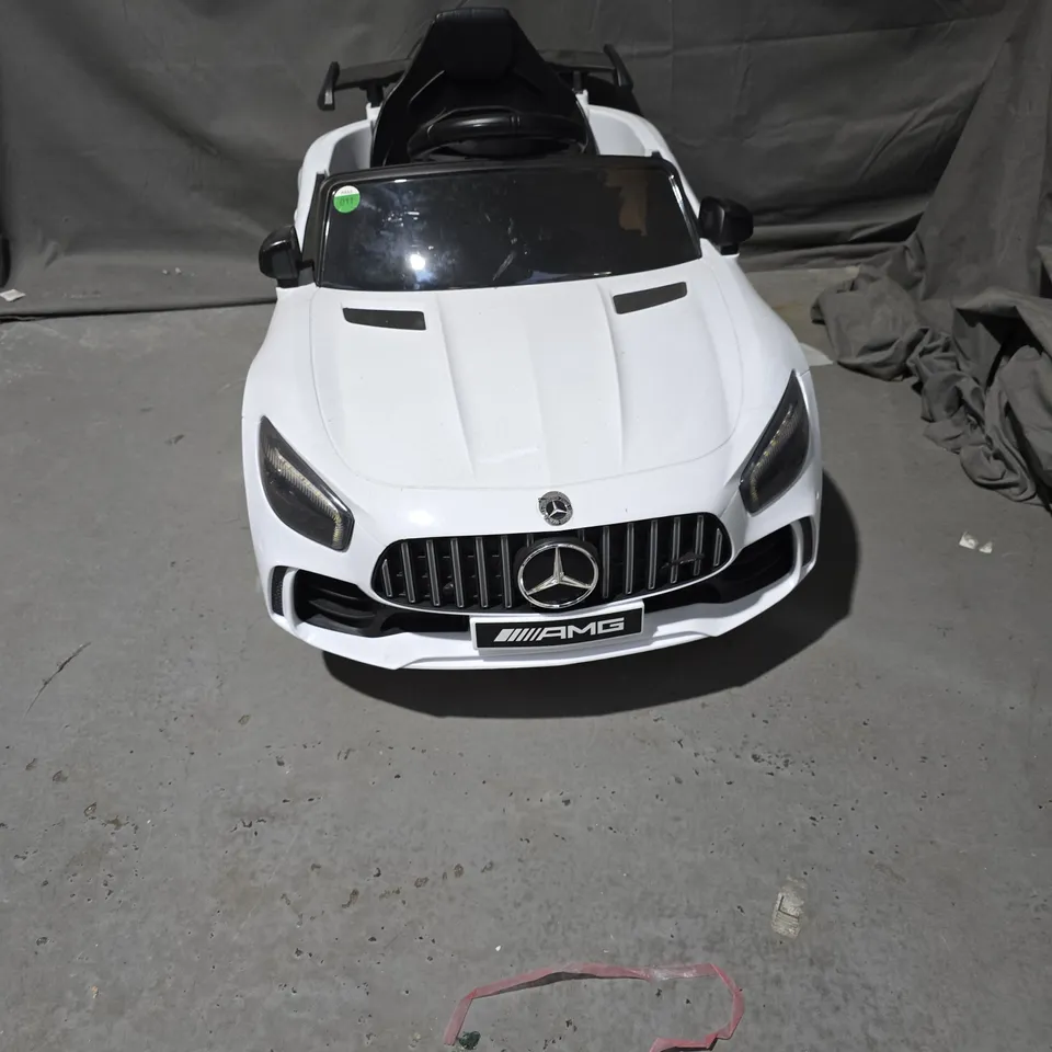 MERCEDES-BENZ AMG RIDE-ON CAR – WHITE CONVERTIBLE FOR CHILDREN