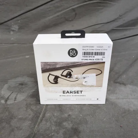 BANG & OLUFSEN EARSET WIRELESS EARPHONES – BOXED