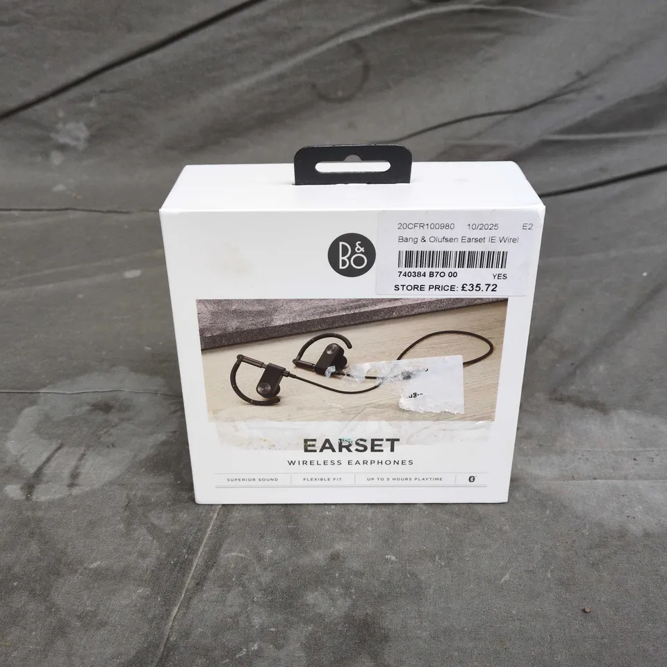 BANG & OLUFSEN EARSET WIRELESS EARPHONES – BOXED
