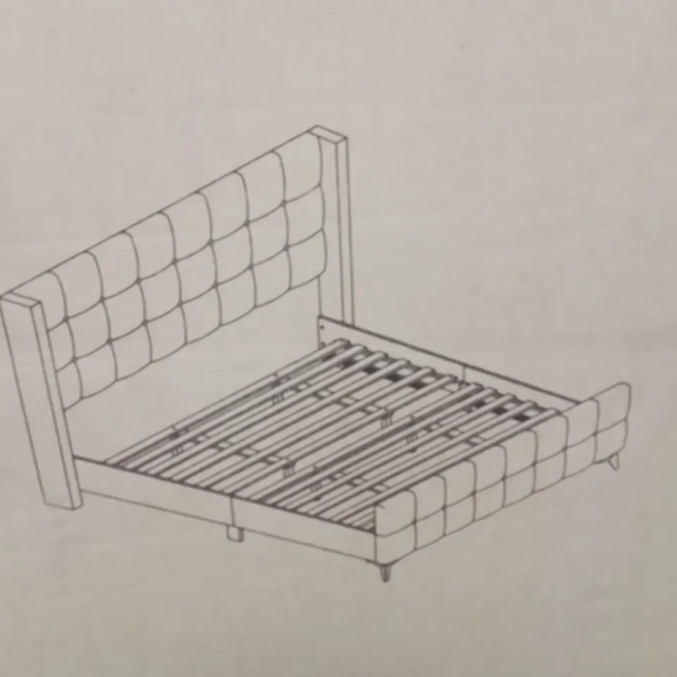 BRAND NEW SUPER KINGSIZE PLATFORM BED -LIGHT BLUE-
