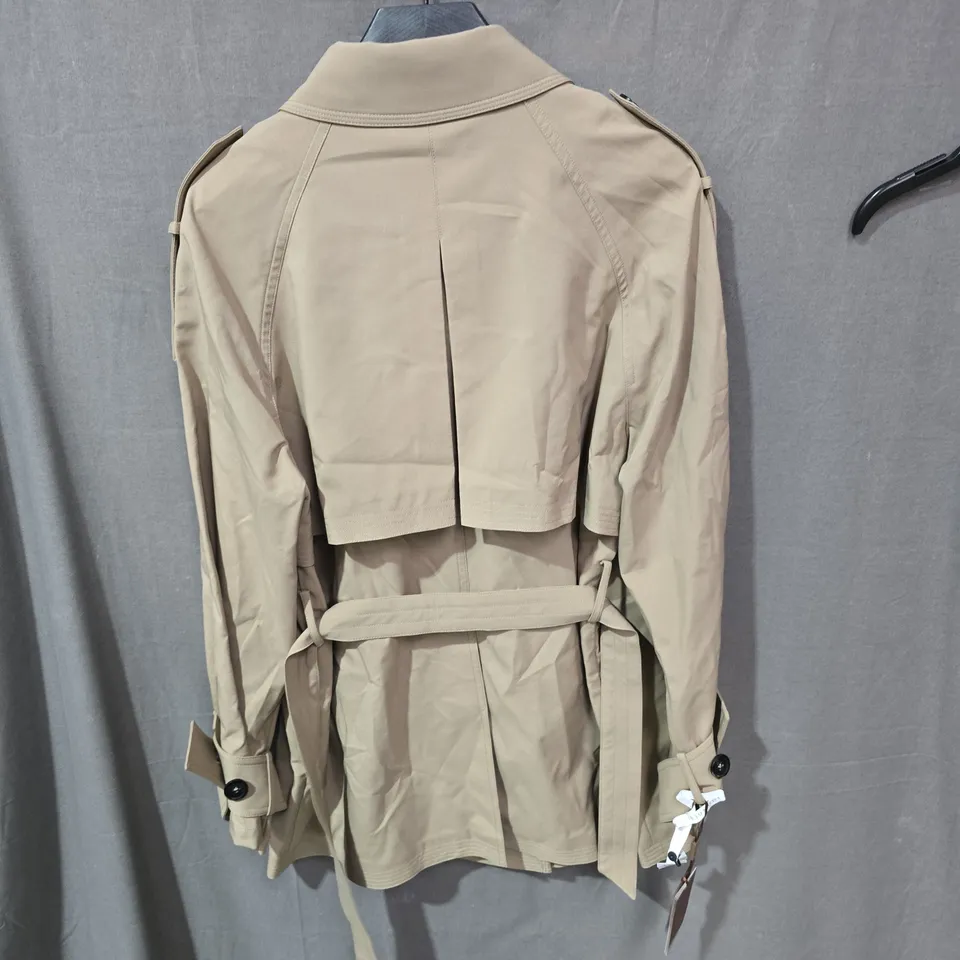 BEIGE JOMODE WOMEN'S TRENCH COAT – DOUBLE-BREASTED WITH BELT