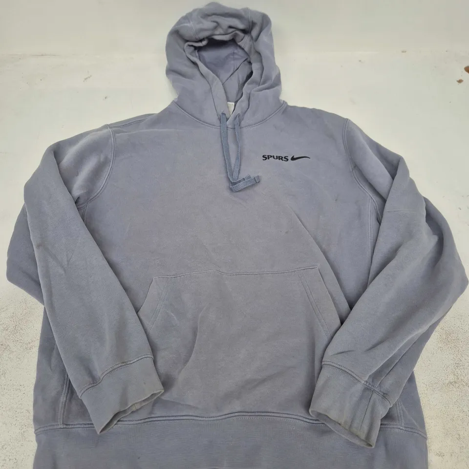 NIKE SPURS HOODIE IN BLUE/GREY - SMALL