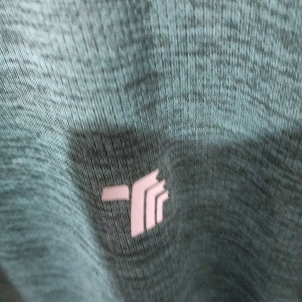 TEAL PULLOVER HOODIE WITH HOOD – UK SIZE M 