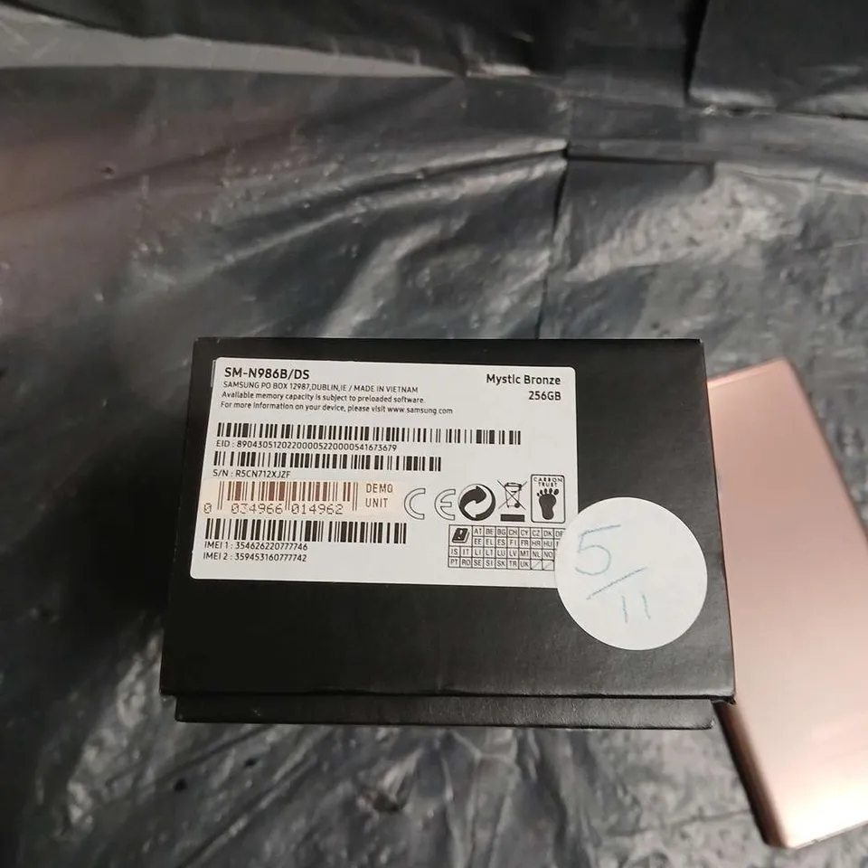 SAMSUNG GALAXY NOTE20 ULTRA 5G SMARTPHONE – MYSTIC BRONZE