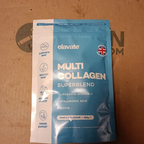 ELAVATE MULTI COLLAGEN SUPERBLEND + LIPOSOMAL VITAMIN C – VANILLA FLAVOUR, 182G