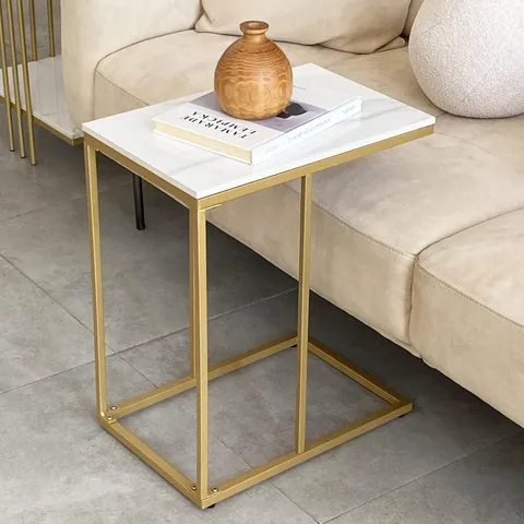 BOXED FATIVO C SHAPED SIDE TABLE