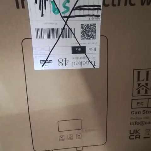 BOXED INSTANT ELECTRIC WATER HEATER SILVER