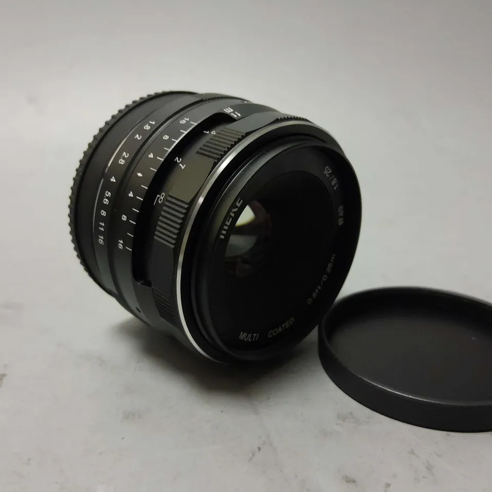 BOXED MEKE MULTICOATED 25mm APS-C F/1.8 LENS