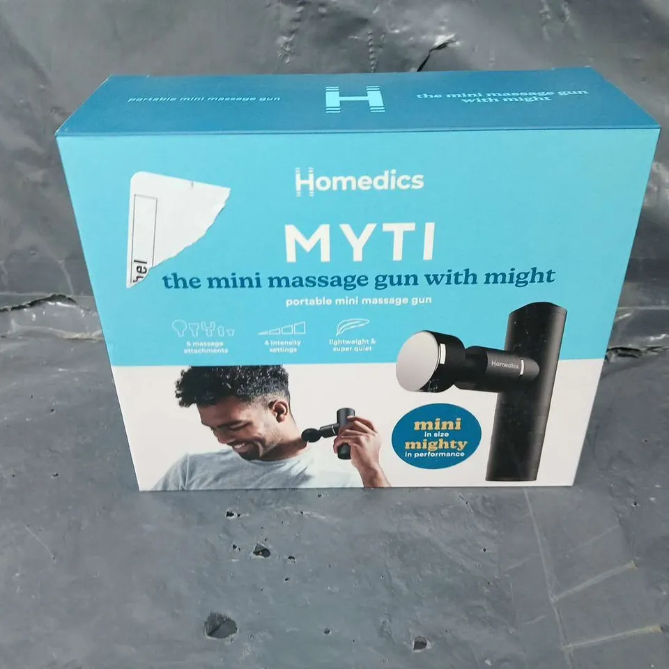 BOXED HOMEDICS MYTI PORTABLE MINI MASSAGER