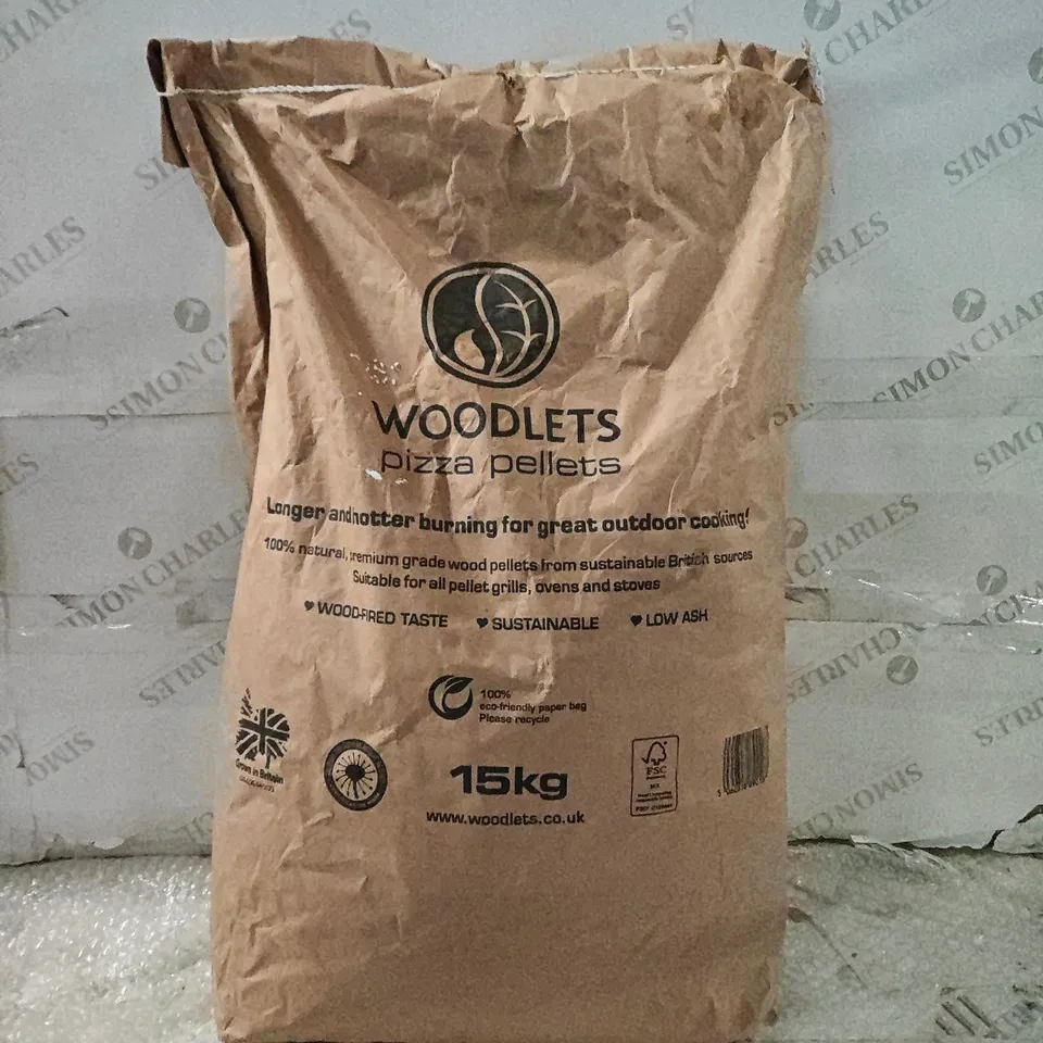 WOODLETS PIZZA PELLETS 15KG BAG