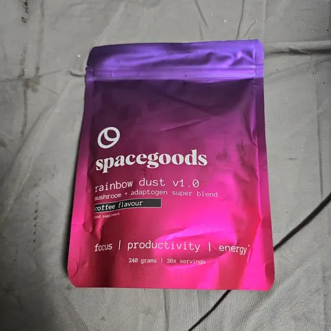 SPACEGOODS RAINBOW DUST V1.0 – MUSHROOM + ADAPTOGEN SUPER BLEND (COFFEE FLAVOUR), 240G 