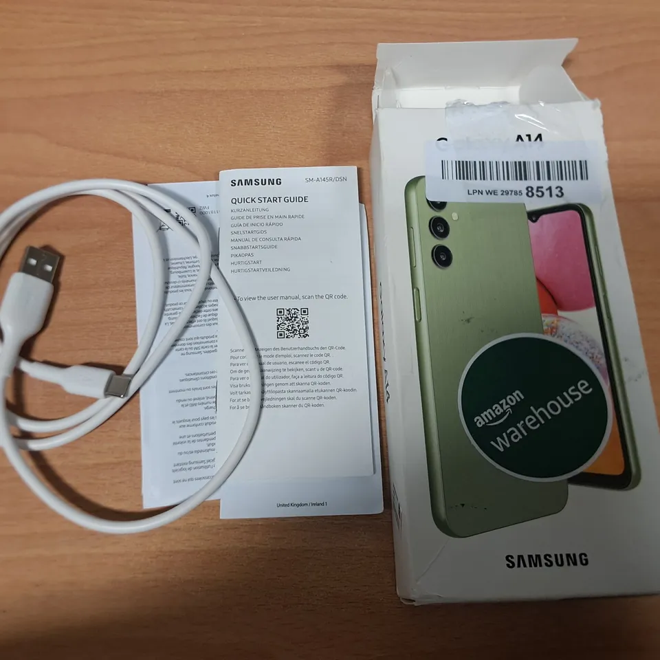 SAMSUNG GALAXY A14 4GB/64GB IN LIGHT GREEN - SM-A145R