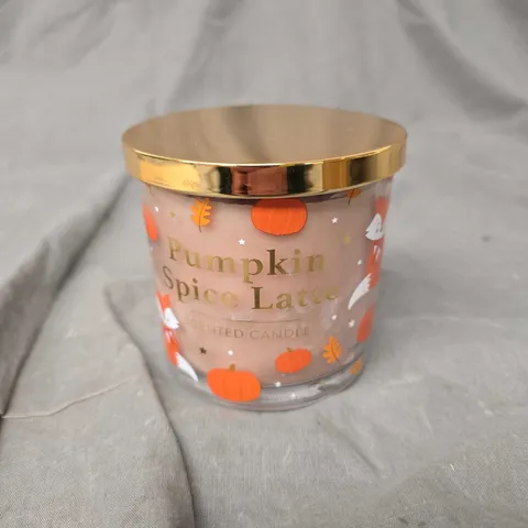6 X PUMPKIN SPICE LATTE DECAL CANDLES 
