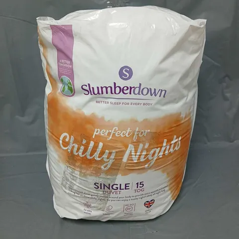 SLUMBERDOWN 15 TOG SINGLE DUVET