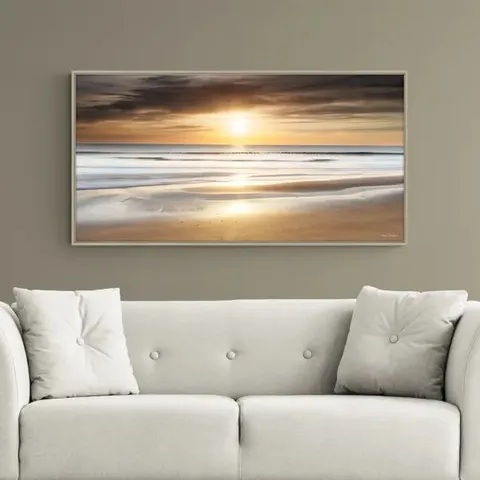 BOXED ETERNAL SUNSET FRAMED PRINT // SIZE: H 64cm x W 124cm (1 BOX)