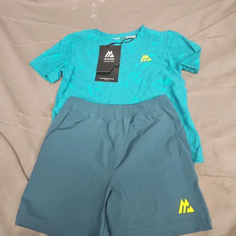 MONTIREX KIDS T-SHIRT & SHORTS SET – TURQUOISE (UK 4–6Y)