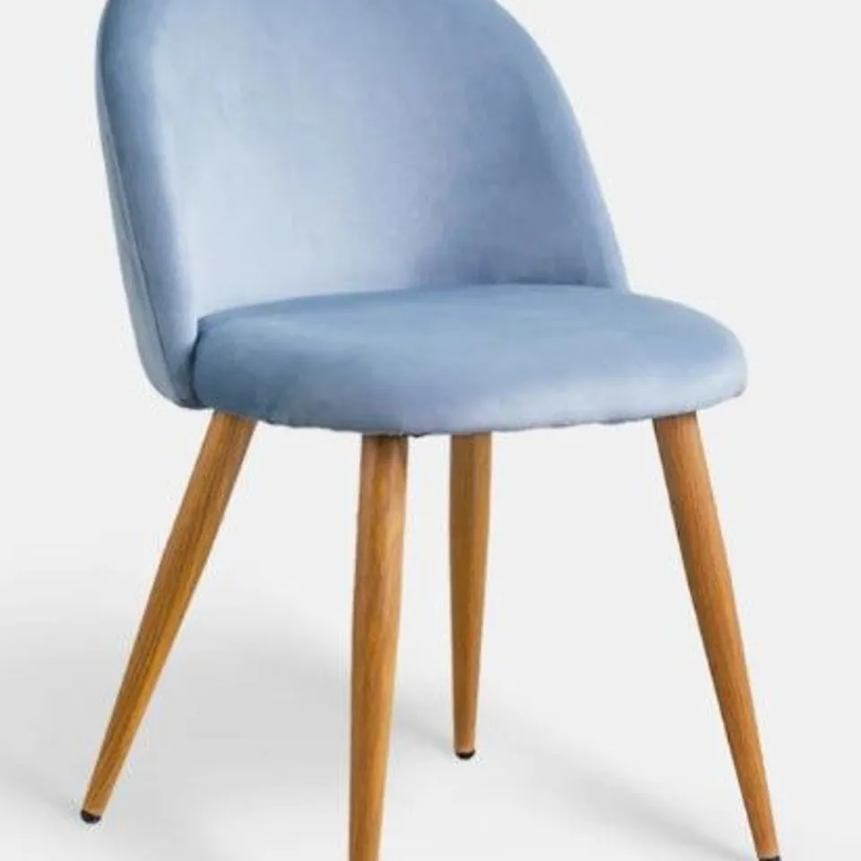 BOXED SET OF TWO SHILOH BLUE DINING CHAIRS