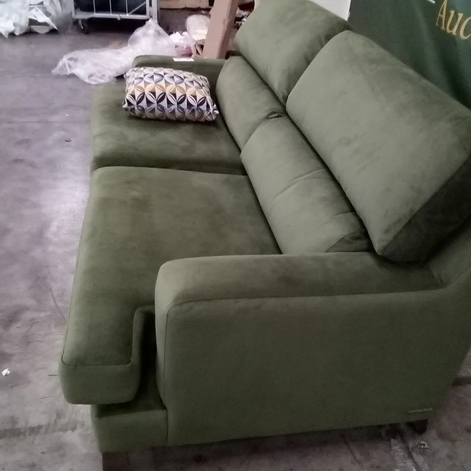 DESIGNER G PLAN ROMILY 3 SEATER SOFA -WOODLAND MOSS FABRIC 