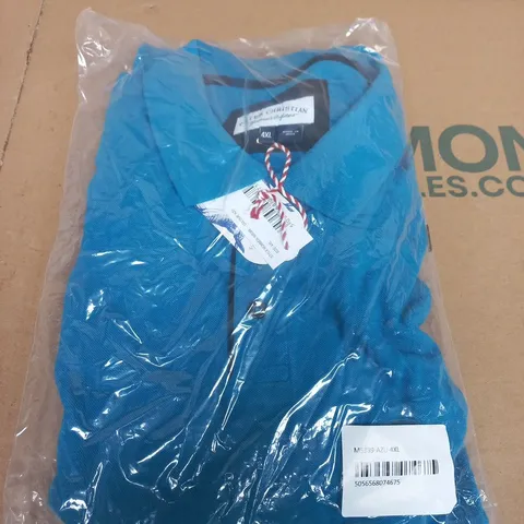 PETER CHRISTIAN GENTLEMEN'S OUTFITTERS POLO SHIRT – BLUE, 4XL