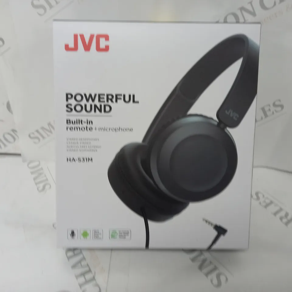 BOXED SEALED JVC POWERFUL SOUND HEADPHONES