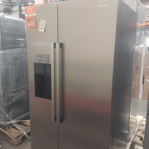 HOTPOINT HPG2 6573W XP4UK DUAL NO FROST AMERICAN-STYLE FRIDGE FREEZER - SILVER