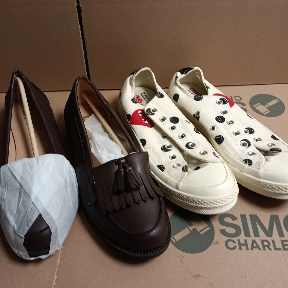 APPROXIMATELY 10 ASSORTED PAIRS OF FOOTWEAR PRODUCTS IN VARIOUS STYLES & SIZES