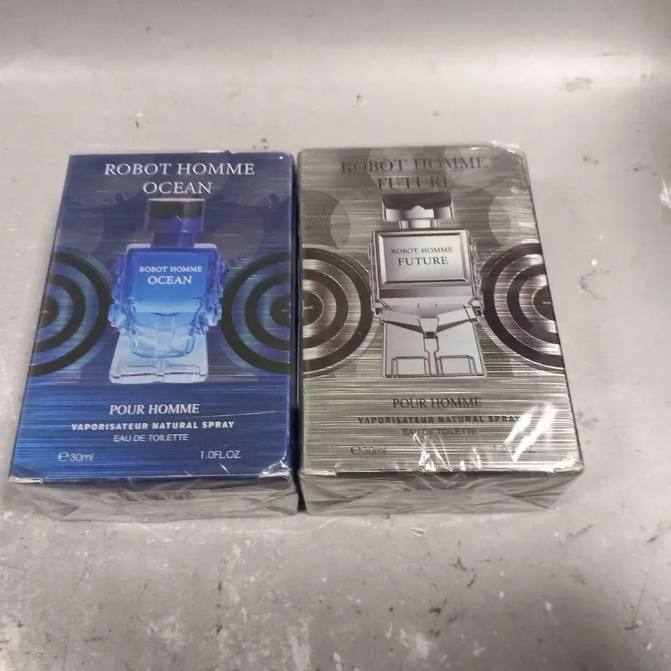 FOUR ASSORTED ROBOT HOMME EAU DE TOILETTE 30ML FRAGRANCES