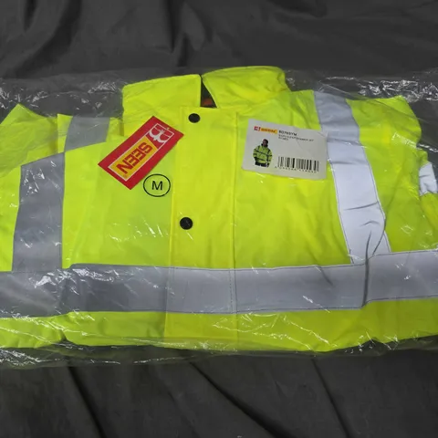 B-SEEN HI-VIS SUPER BOMBER JACKET - M